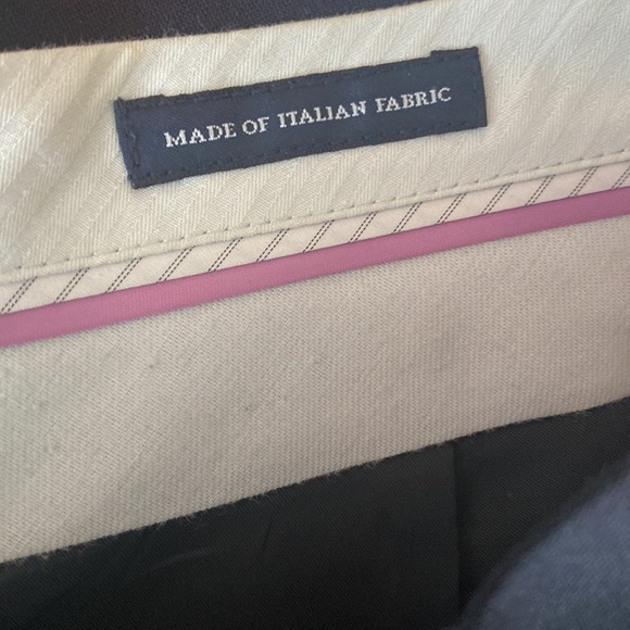 Banana Republic Black Ryan Straight Leg Cuffed Essential Suit Pant Trouser - Picture 8 of 9